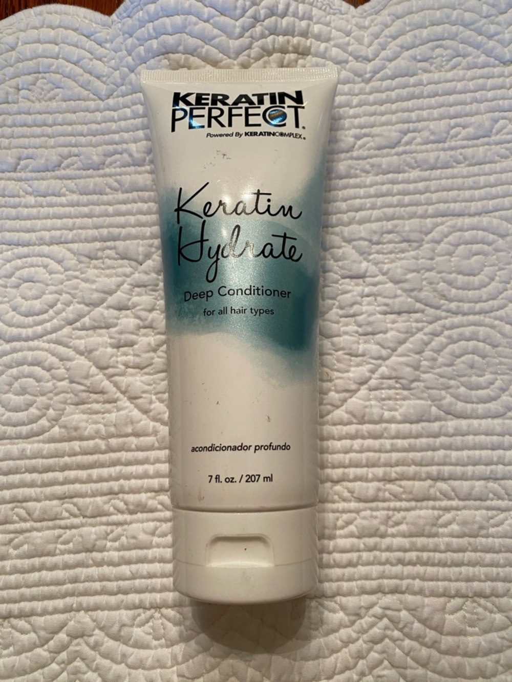 Keratin Perfect Keratin Hydrate Deep Conditioner - White & Teal